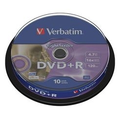 Płyty DVD+R VERBATIM 4,7GB /10szt./ LIGHTSCRIBE