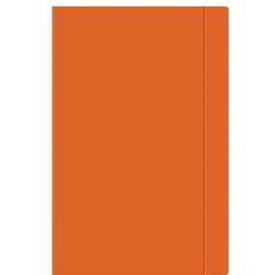 Teczka biurowa INTERDRUK 350g z gumką kolor pomarańczowy