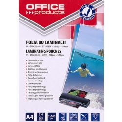Folia do laminatora A-4 216x303 100mic /100szt./ OFFICE