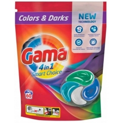 Kapsułki do prania GAMA 60 sztuk kolor 4w1