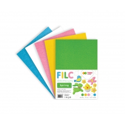 Filc dekoracyjny 20x30 cm 1,5mm 5ark mix HAPPY COLOR