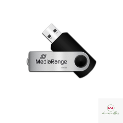 Pamięć USB MediaRange 32GB 2,0 obracany , srebrno-czarny
