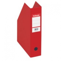 Składany pojemnik na dokumenty ESSELTE A4-PCV ścięty czerwony